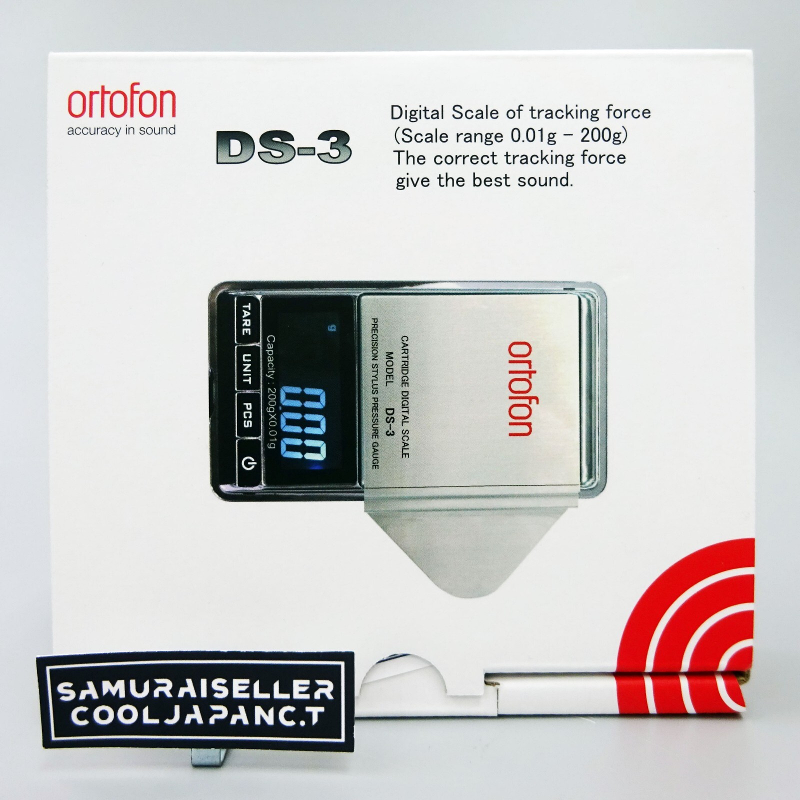 Ortofon Weight Setting Ortofon DS-3 Cartridge Scale - Digital