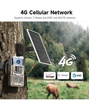 Trail Camera Unlimited Data Plan Cellular Trail Cameras 2K Live Feed 4G Game