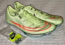 NIKE Air Zoom Maxfly Barely Volt Orange Hurdle Track Spikes Shoes NEW Mens Sz 15