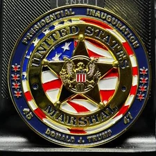EL15-7 Trump Vance US Marshal Service USMS President 47 Challenge Coin