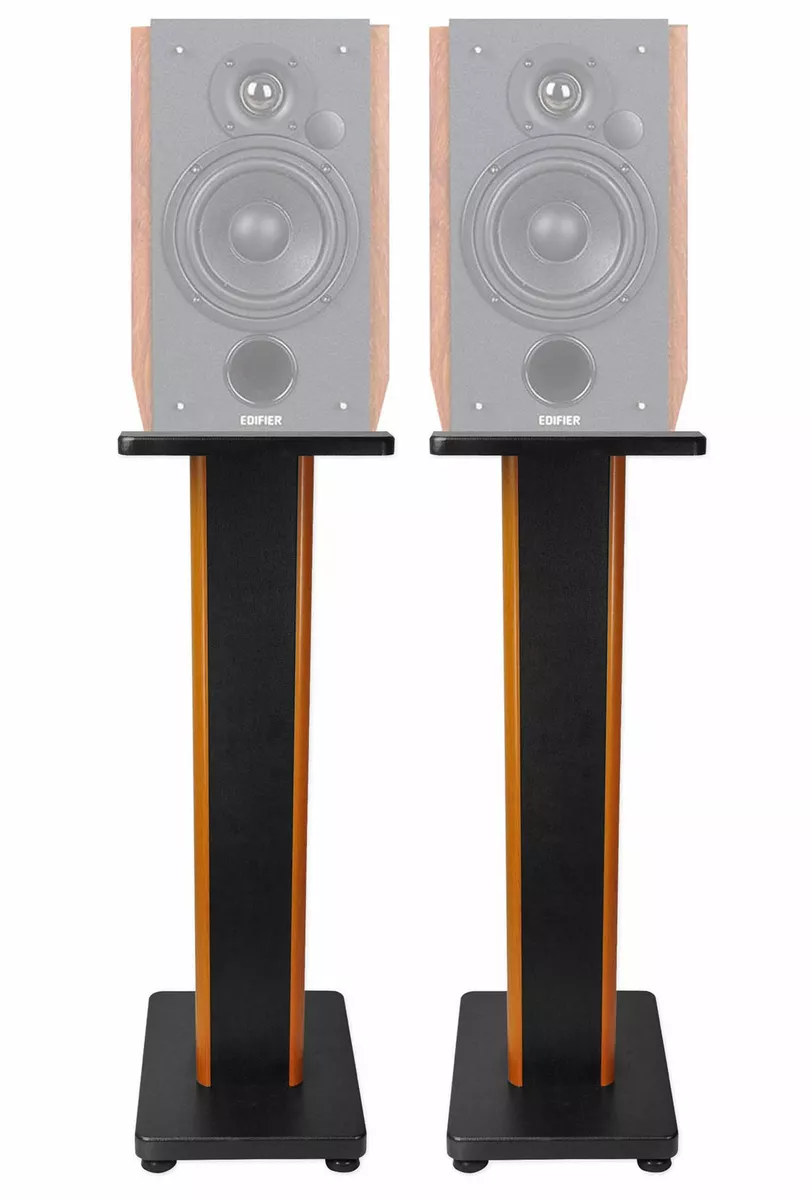 Pair 28 2-Tone Speaker Stands For Edifier R1700BT Bookshelf