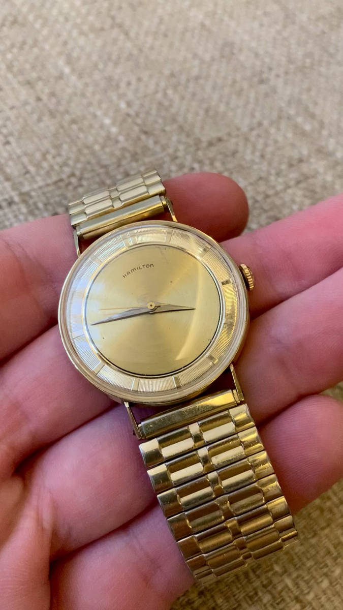 HAMILTON ヴィンテージ 手巻き時計 ゴールド ✓ HAMILTON - Yellow Gold-Filled (10K) - Mechanical - Rare Vintage