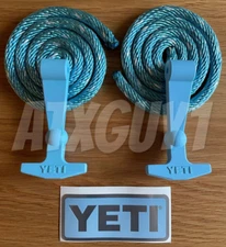 YETI Latch Kit - Light Blue - for Tundra Cooler - Rope, Latches, & Sticker
