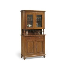 CREDENZA CRISTALLIERA ARTE POVERA IN LEGNO PRONTA CONSEGNA CONSEGNA GRATIS