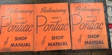Vintage 1955 Pontiac Preliminary Shop Manual Set Of 3 Vintage 1955 Pontiac Preliminary Shop Manual Set Of 3