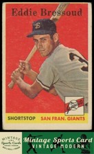 1958 Topps - Eddie Bressoud - #263  San Francisco Giants Low Grade Filler