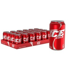 (24 Pack) Classic Ice Cola Fizzy Drink Carbonated Soda - 24 x 330ml Cans