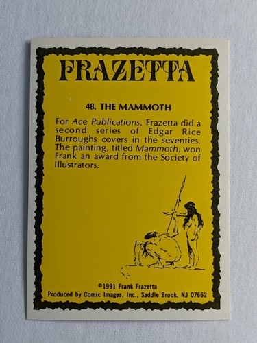 Frazetta Frank Frazetta Trading Card Comic Images 1991 Pick A Card Bundle & Save - Picture 59 of 109
