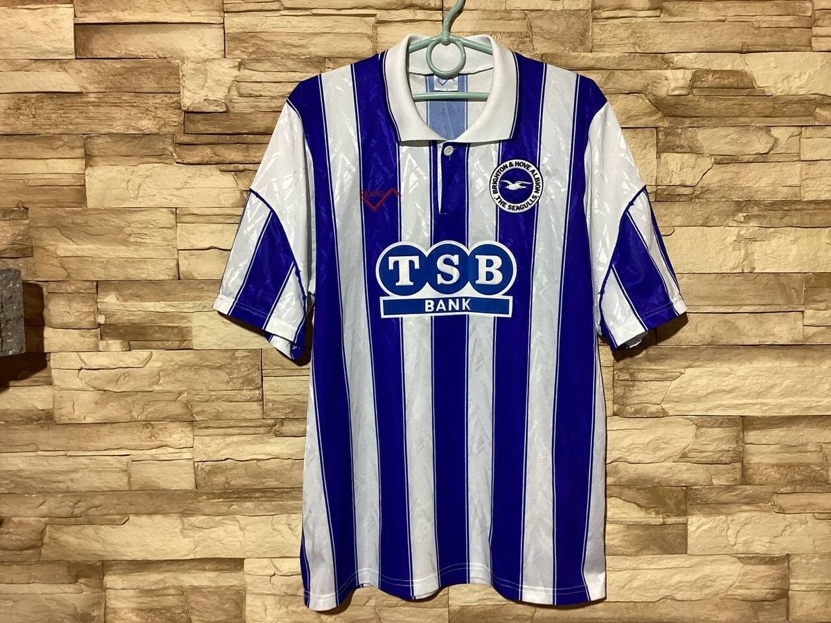 BRIGHTON HOVE ALBION 1991 1993 Home Football Shirt Soccer Jersey