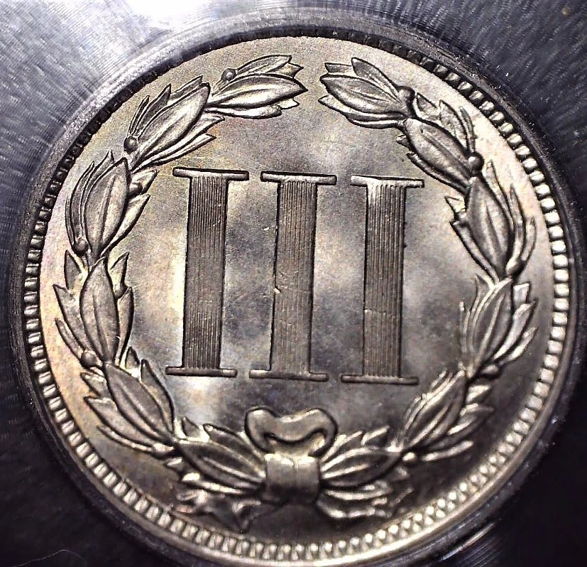 1869 Nickel Three Cent, ICG MS66, Gem Grade + - Image 4 of 4