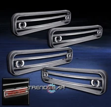 2003-2009 HUMMER H2 SIDE MARKER LIGHT COVER GUARD TRIM CHROME 4PCS SET 2007 2008