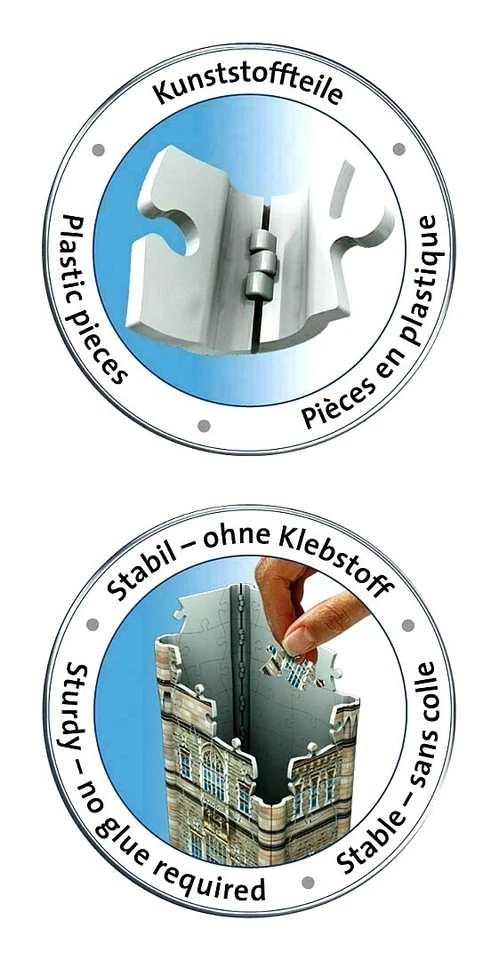 RAVENSBURGER. 3D PUZZLE. NOTRE DAME. 324 PCS. ITEM NR. 12523 NEW - Image 3 of 3