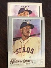 2020 Topps Allen and Ginter Hot Box Silver & Base  #136 Carlos Correa  Astros