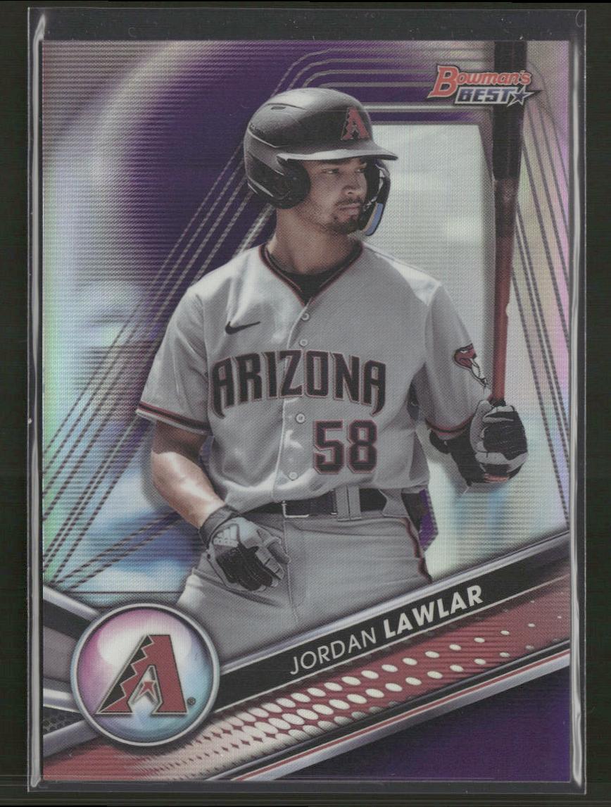 2022 Bowman's Best #TP-4 Jordan Lawlar Top Prospects Purple Refractor #/250