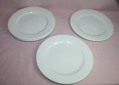 VINTAGE 4 MEDALTA POTTERIES PLATES 10'' VITRIFIED RESTAURANT WARE ALBERTA CANADA