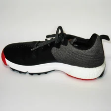 ADIDAS Adipower Boost 4ORGED S Golf Shoes Knit Black Grey White Red Men 9.5