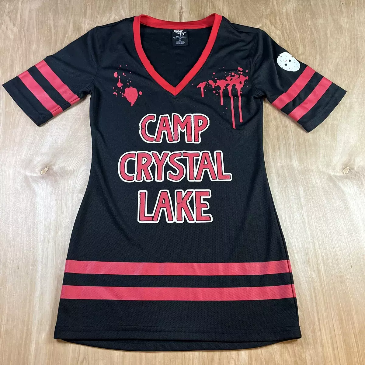  Friday The 13th Jason Vorhees Lives Camp Crystal Lake Mens and  Womens Short Sleeve T-Shirt : Clothing, Shoes & Jewelry