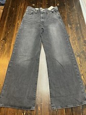 Levi  s Premium Ribcage Wide Leg Jeans, Black, High Rise, NWT, 30x32