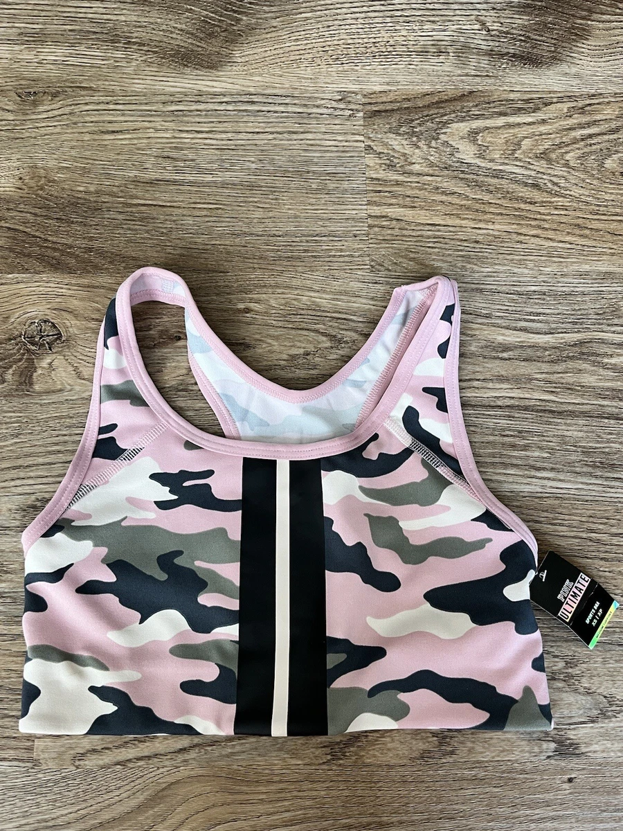 Victoria's Secret PINK Medium Sports Bra Camo Ultimate Lightly