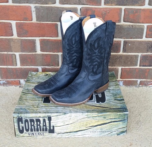 CORRAL Mens Vintage Black Grey 