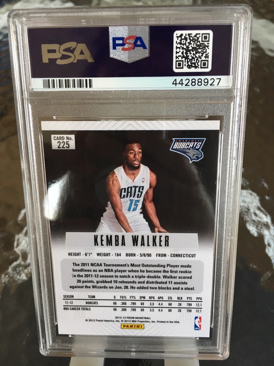 2012 Panini Prizm Kemba Walker #225 PSA 10 Gem Mint Rookie Card