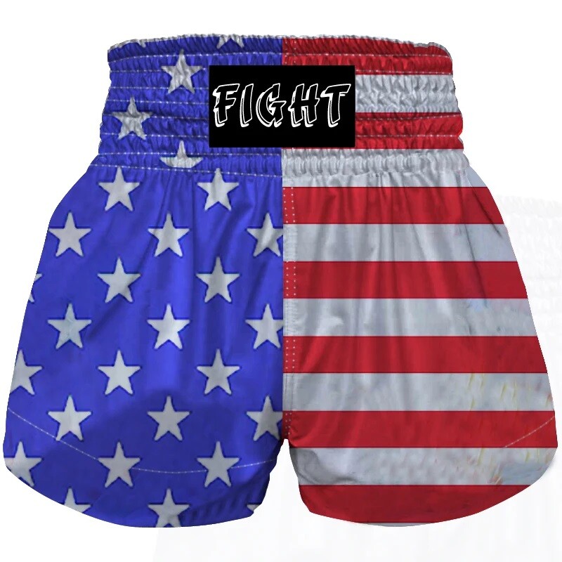Thai Boxing Shorts Breathable Kick Boxing Pants Women's Men's Children's Mixed M