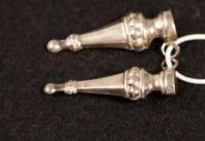 Antique Dutch Silver Needle Guards – Ornate Victorian Knitting & Sewing Tool