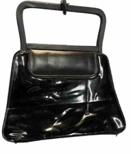 Vintage LOU TAYLOR INC MIAMI FLA HANDBAG made in USA black purse