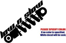 Low N Slow Shocks Decal Sticker Jdm Funny Vinyl Car Window Bumper Wall Laptop 6
