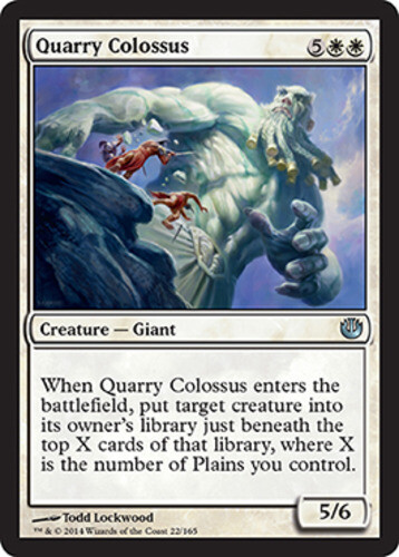MTG-4x-Near Mint, English-Quarry Colossus-Journey into Nyx - Picture 1 of 1