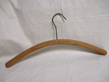Vintage Wooden Advertising Coat Hanger Troy-American Dry Cleaning Co. Phone 8003