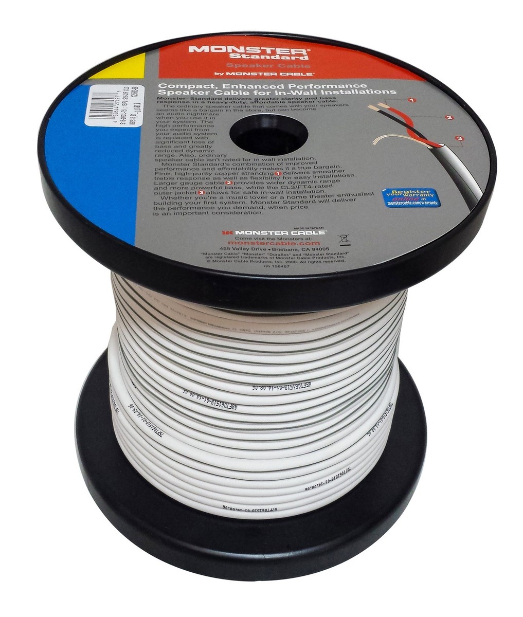 Monster Cable Monster Standard UL CL3 Speaker Cable S16-2R CL-75