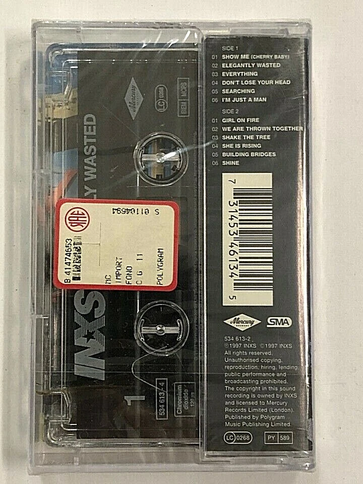 INXS - ELEGANTLY WASTED - MC MUSICASSETTA NUOVA E SIGILLATA - Immagine 2 di 3