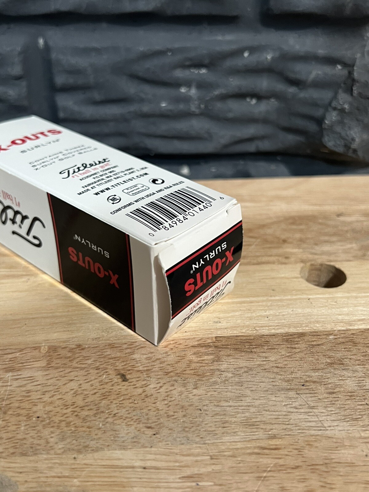 TITLEIST XOUTS SURLYN COVER GOLF BALLS 3 Ball Sleeve eBay