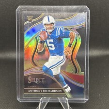 2023 Panini Select  #297 Anthony Richardson (RC) Black & Red Prizm Die-Cut