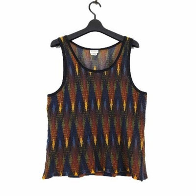 トップス DRIES VAN NOTEN Mesh Tank Top size M Dries Van Noten SS22 Tie Dye Mesh Knit Tank Top Size M (fits
