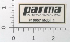 Vintage Parma International Inc 10657 Mobil 1 RC Stock Car Body Sticker Decal