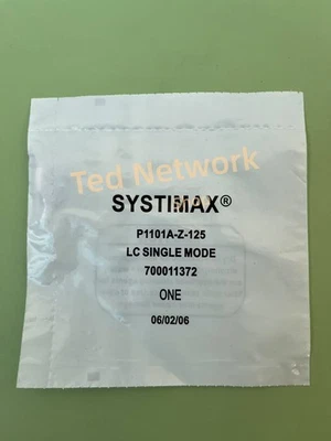 10 Pack SYSTIMAX P1101A-Z-125 Fiber optic connector LC multimode OS2 NEW!! - Image 1 of 4