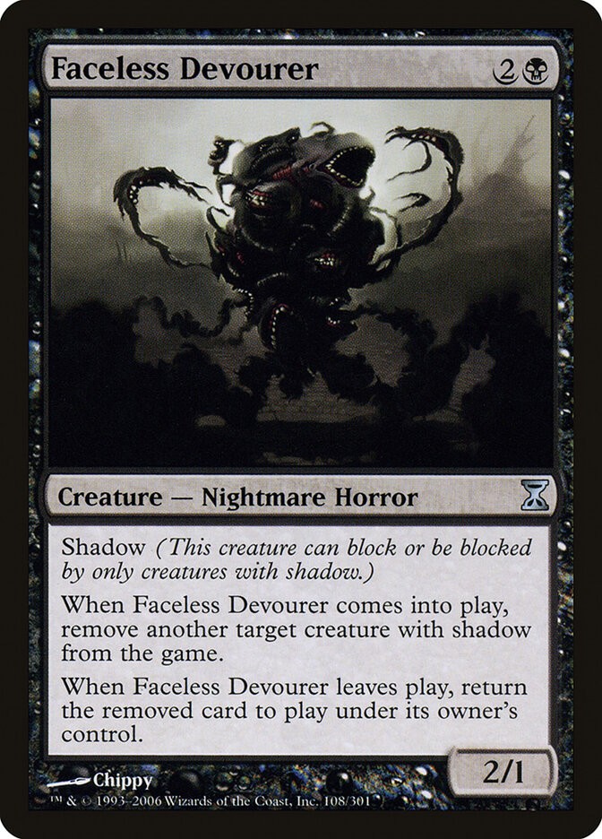 Faceless Devourer (108) Time Spiral TSP MTG Magic