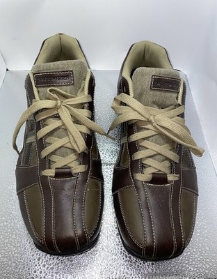 Skechers Brown Toffee Leather/Synthetic Upper Sneakers Casual Shoes - MEN s 13