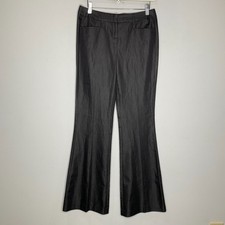 Express Design Studio Editor Dress Pants Wide Leg Slacks SIZE 2 Black Striped
