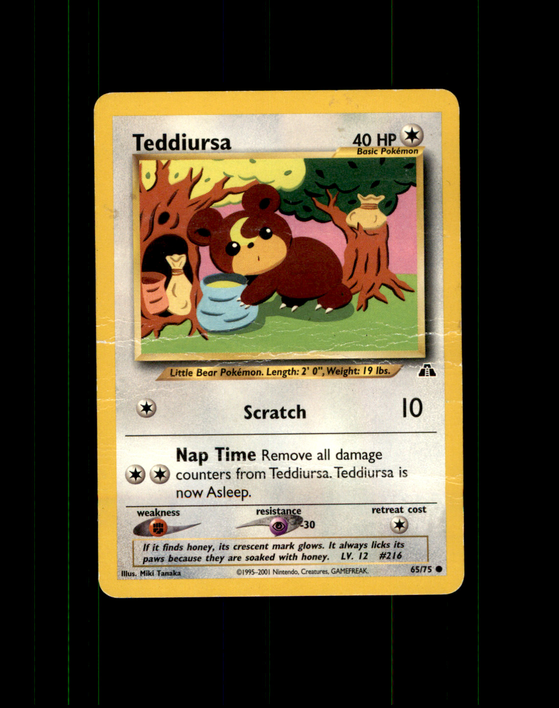 2001 Pokemon Teddiursa Neo Discovery #65/75 Common LP