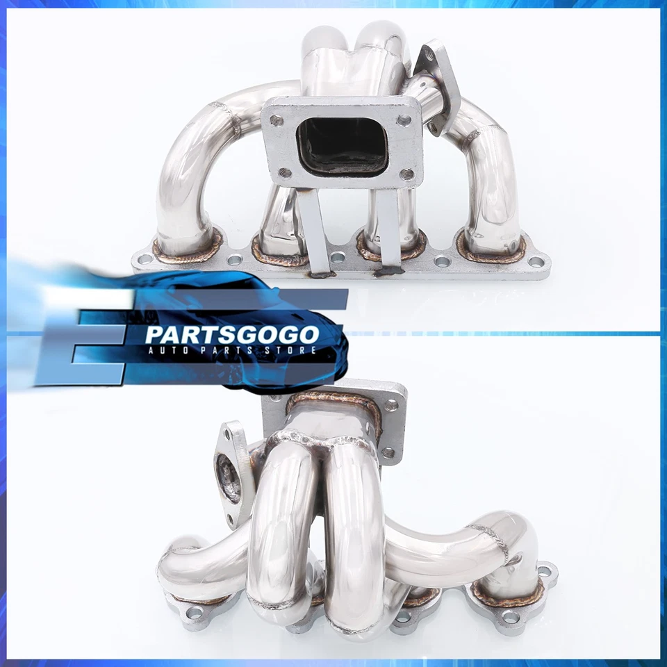 For Honda D15/D16 D-Series SOHC Engine T3 Turbo Manifold Header Wastegate Flange Foto 2 de 4