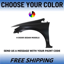 NEW Painted Driver Side Front Fender For 2012-2015 Honda Civic 4-Door Sedan