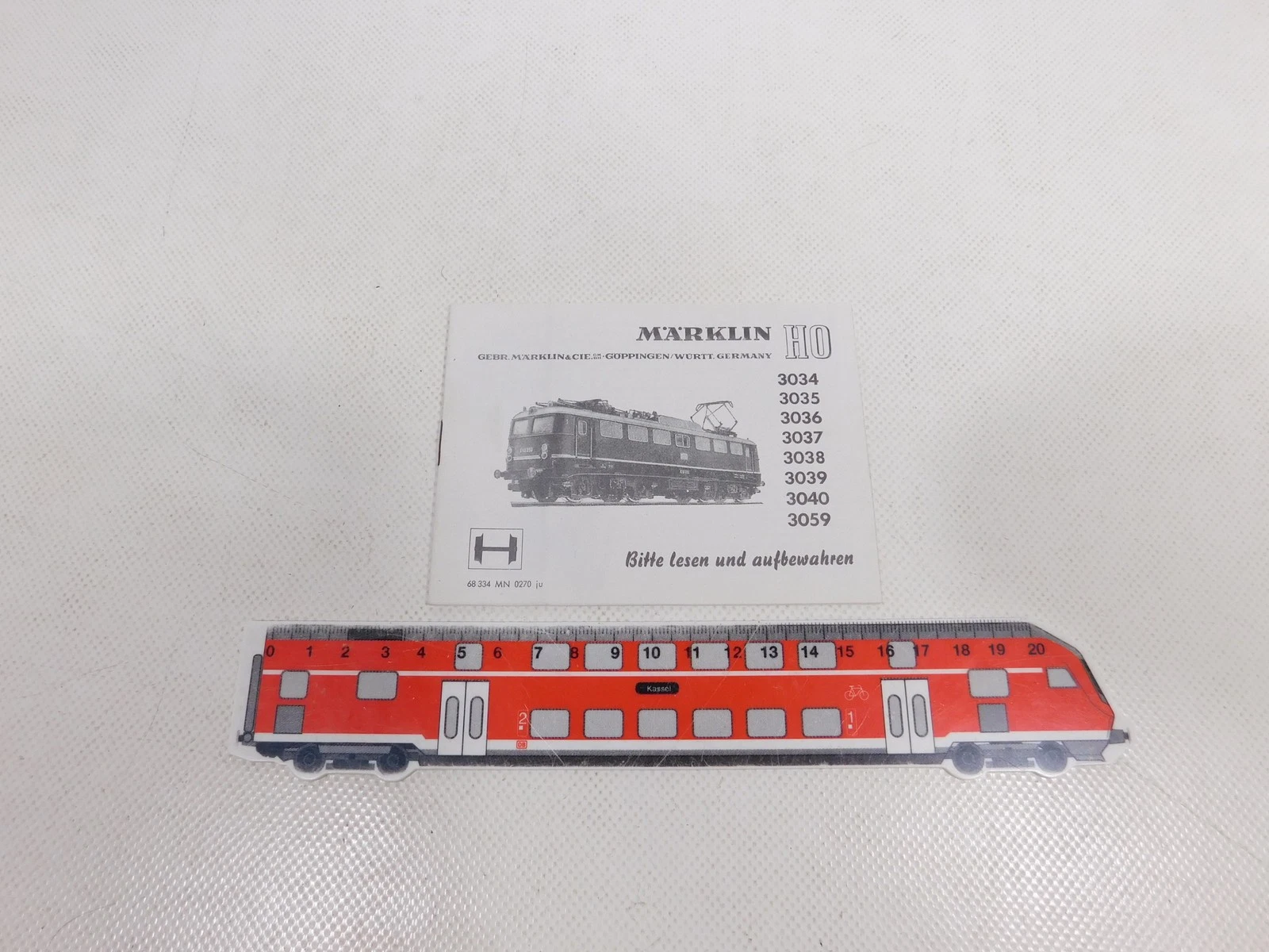 Märklin H0 Instruction for 3034 3035 3036 3037 3038 3039 3040 3059 Mint #EF228-0