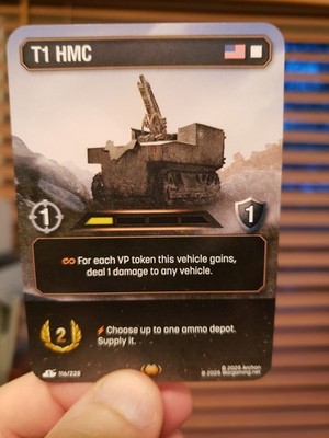 T1 HMC #116 RARE - World of Tanks TCG - First Strike