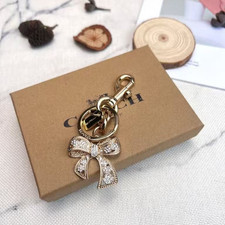 Bow Rhinestone Keychain Chic Sparkling Bag Charm