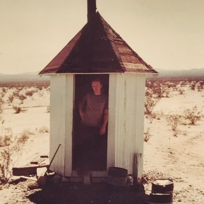 Santa Fe Railway ATSF Mainline Phone Telegraph Booth Essex CA 3.5x5 1969 Photo