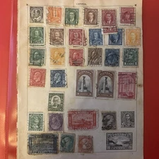 WORLDWIDE Stamps UNCHECKED. On page or part. *CANADA*