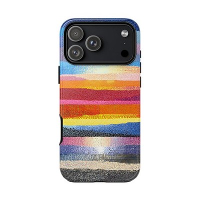 Sleek Gradient Fade Glitch | Tough Phone Case | iPhone, Galaxy, Pixel